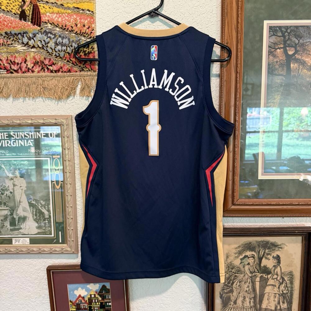 2019‎ Zion Williamson New Orleans Pelicans Rookie Nike  Away Jersey Boys Large